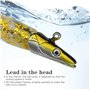 TDDL 5 Pièces Leurre Peche Mer, 11CM Leurres Souples Pêche Appâts avec T-Tail Articles de Pêche en Silicone Leurres de Pêches Ar