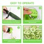 Coupe Légumes - Coupe légume Spiralizer 4 en 1,Spaghetti Légume,Spirale de Légumes Trancheuse pour Courgette Nouilles,Carotte Sp