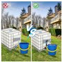 Vaskula Robinet IBC Col de Cygne de Cuve Robinet Cuve 1000L Adaptateur IBC avec Col de Cygne 3/4'' Raccord Cuve IBC Robinet Kit 