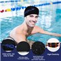Zuxbolf 4PCS Bonnet de Bain Piscine Natation pour Adulte Bonnet de Natation Femme et Homme Bonnet de Bain Tissu Polyester Souple