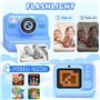 Subtail Appareil Photo Instantané Enfant - 2.4 Écran Appareil Photo Numérique Enfant avec Mode Selfie et Carte 32GB et Papier d'