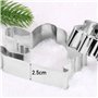 6pcs Emporte Piece Biscuits Noël en Acier Inoxydable Cookie Cutters Nikolaus Moule de Patisserie DIY pour Biscuits Pâtisserie Gâ