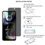 YIFNTANG [2 Pièces] Verre Trempé Anti-espion pour Motorola Moto G82/Edge (2022),9H Dureté, Anti Rayures,Sans Bulles,Privacy Prot