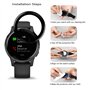 YIFNTANG [4 Pièces] Protection D'écran pour Garmin Vivoactive 4s Smartwatch,Anti Rayures,HD Clair,3D Incurvé Couverture Complète