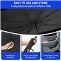 Pare Soleil Voiture，Pare Brise de Voiture 360 °Rotation，Pliable Parapluie Pare，Pare Brise Auto Anti-UV，Convient à la Plupart des