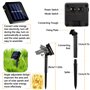 Lot de 2 Guirlande Solaire Exterieur Jardin, Guirlande lumineuse solaire,12M 120 LED Noël Guirlande Lumineuse Solaire 8 Modes Ét