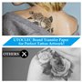 UTOCLEC Papier Transfert Tatouage, 50 Feuilles Stencil Tatouage Transfert Papier, 4 Couches Papier Tatouage pour Transfert Forma