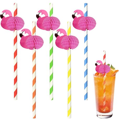 CHIHOLEN Lot de 50 pailles à cocktail