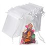 vaolmlop Lot De 100 Blanc Sachets En Organza