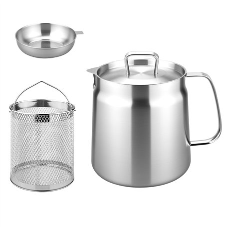 LUOJINYI Pot de Filtre à Huile en Acier Inoxydable