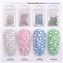 Ranvi 4pack Vernis À Ongles Brillant Opale Strass 3D Nail Art Kit Strass Kit Cristal Diamant Strass et Décoration Ongles Gem Pie