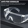 Sporgo Lunettes de protection Lunettes de protection de travail : 10 pièces lunettes de protection transparentes pour porteurs d
