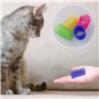 LAMXD Lot de 20 jouets à ressort colorés pour chat - Sans BPA - En plastique - Ressorts hélicoïdaux - Jouets interactifs pour ch