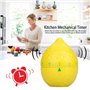 Minuteur de Cuisine en Forme de Citron Nouveauté Mignon Minuterie de Cuisine Minuterie Manuelle Rotation Minuterie Outil de Cuis