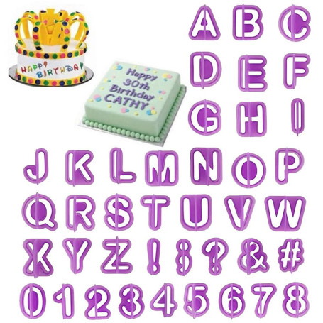 40 Pièces L'alphabet Fondant Moule