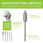 EPLZON rotatif HSS outil de gravure 1/8 "outil universel avec poignée DIY gravure perçage miniature gravure pour l’artisanat du 