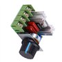 FTVOGUE 2000W AC Moteur Régulateur de Vitesse 50-220V 25A Régulateur de Tension Réglable Gradateur Électronique Thermostat Gouve