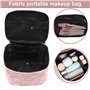 Trousse à Maquillage Femme Voyage,Trousse de Toilette,Sac De Rangement pour,Pliable Grande Capacité Sac à Cosmétiques avec Cadea
