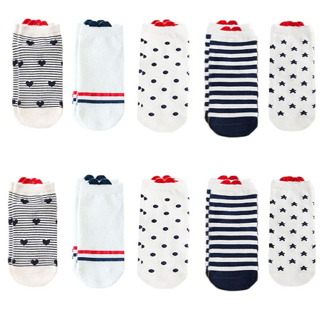 10 Paires Chaussettes de Cheville pour Femmes