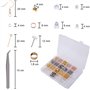 Moguxb Kit de Fabrication de Boucles d'oreilles 3600 Pièces Accessoires de Boucles d'oreilles DIY avec crochets pour boucles d'o