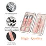 Set de manicure Femmes Coupe ongles Ensemble Kit d'ongles voyage Kits de pédicure de manicure Kit professionnel Cadeau de soins 