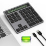 Rechargeable Pavé Numérique Bluetooth et Calculatrice 2 en 1 - Clavier Numérique sans Fil et Filaire