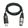 DSD TECH SH-AU20A Câble USB vers XLR pour microphones dynamiques tels que Shure (5.9FT)
