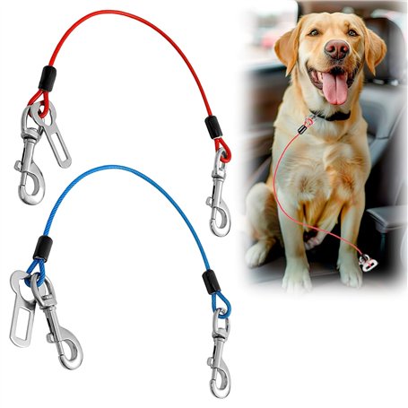 TenaLucy 2 Pièces Ceinture Chien Voiture