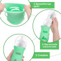 GIUSOBG Housses de Biberon Silicone Lot de 3 étuis en Silicone pour Biberons Avent en verre Naturel Compatible en Verre de 8 oz