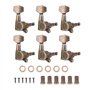 6pcs Tuning Pegs Verrouillage Tuners têtes de Machines avec vis Accessoire pour Guitare électrique Acoustique(6R)