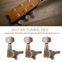 6pcs Tuning Pegs Verrouillage Tuners têtes de Machines avec vis Accessoire pour Guitare électrique Acoustique(6R)