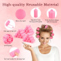30 Pcs Bigoudis Cheveux Mousse,bigoudis en mousse auto-agrippants，Bigoudis de Coiffure Rouleau Cheveux ，pour salon de coiffure p