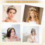 KILDOWS Couronne Femme, Couronne Princesse Or Diadème en Strass Femme Couronne de Mariée Cristal Tiara Bijoux de Cheveux Accesso