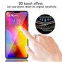 Tzstz 3 Pièces Verre Trempé Protecteur,pour LG V40 ThinQ,Dureté 9H,Anti Rayures,LG V40 ThinQ D'écran Protecteur