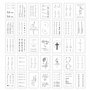 DIVAWOO Réaliste Tatouages temporaires - 60 Feuilles Faux, 40 Pcs Citations Inspirantes, 20 Pcs Fleur Sauvage Floral Bouquet Aut