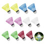 DALAETUS 12 Pièces Volants de Badminton en Nylon Kit