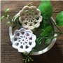 MINDPLUS 2,5 à 5 cm Petits Napperons pour Travaux Manuels en Fentelle au Crochet Fleurs de Coton Mini Napperons en Dentelle au C