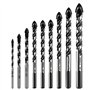 Lot de 9 Forets à Pointe en Carbure de Tungstène