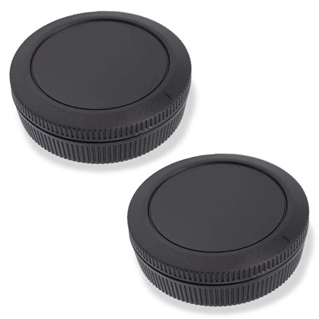 Lot de 2 cache-objectifs arrière pour appareil photo Canon EOS R1 R3 R10 R8 R7 R6II R6 R5II R5 R RP et plus avec monture RF