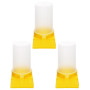 QWORK® 3 Pcs Abreuvoir Abeille Plastique, Distributeur d'eau pour Abeilles, Apiculture Materiel
