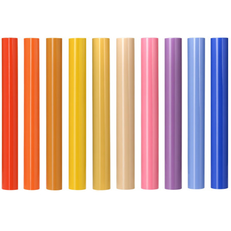 QWORK® 10 Pièces Vinyle thermocollant Textile