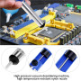 QWORK® 3 pièces ensemble d'outils de retrait de soudure,pompe a dessouder, tresse a dessouder et pince coupe-fil, pour l'électro