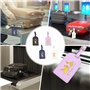 AOOTUERL 4 Pcs Etiquette Valise, Etiquette Valise PU cuir Bagage, Étiquette Valise Avion avec Carte D'identification de NomPeut
