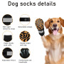 AOOTUERL Lot de 2 paires de chaussettes antidérapantes pour chien - Protection des pattes - Réglables - Antidérapantes - Pour év