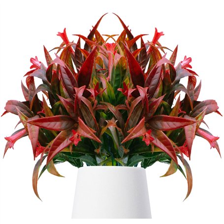 pangutheos 4 Pièce Fleurs de Plantes Artificielles Herbe en Forme de Trompette Fleurs