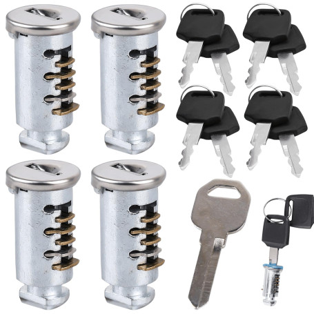 VEGOATY Lot de 4 noyaux de serrure pour Thule