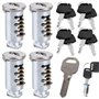 VEGOATY Lot de 4 noyaux de serrure pour Thule