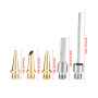 Akozon 5pcs pointes de fer à souder à gaz pointe à souder astuce Kit de fer à souder à gaz coupe-mousse électrique Pointes à sou