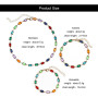 XFSRG Parure Bijoux Femme Collier et Bracelets Fantaisie Multicolore Ensemble de Bijoux Mode pour Mariage et Soirée