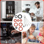 Philips Lot De 45 Joints d'étanchéité Pour Machine à Café Automatique Philips Saeco Et 5 Kits De Nettoyage Pour Machine à Café P